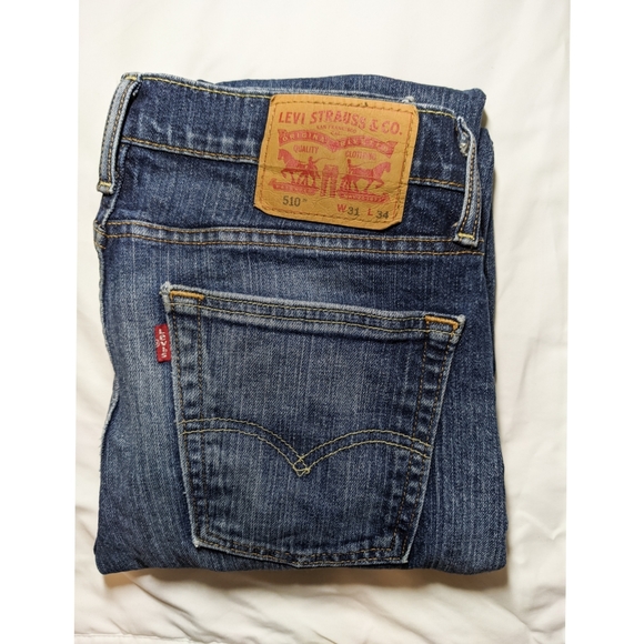 LEVI'S 510™ BLUE SKINNY FIT MEN'S JEANS - W31, L34 - Picture 4 of 7